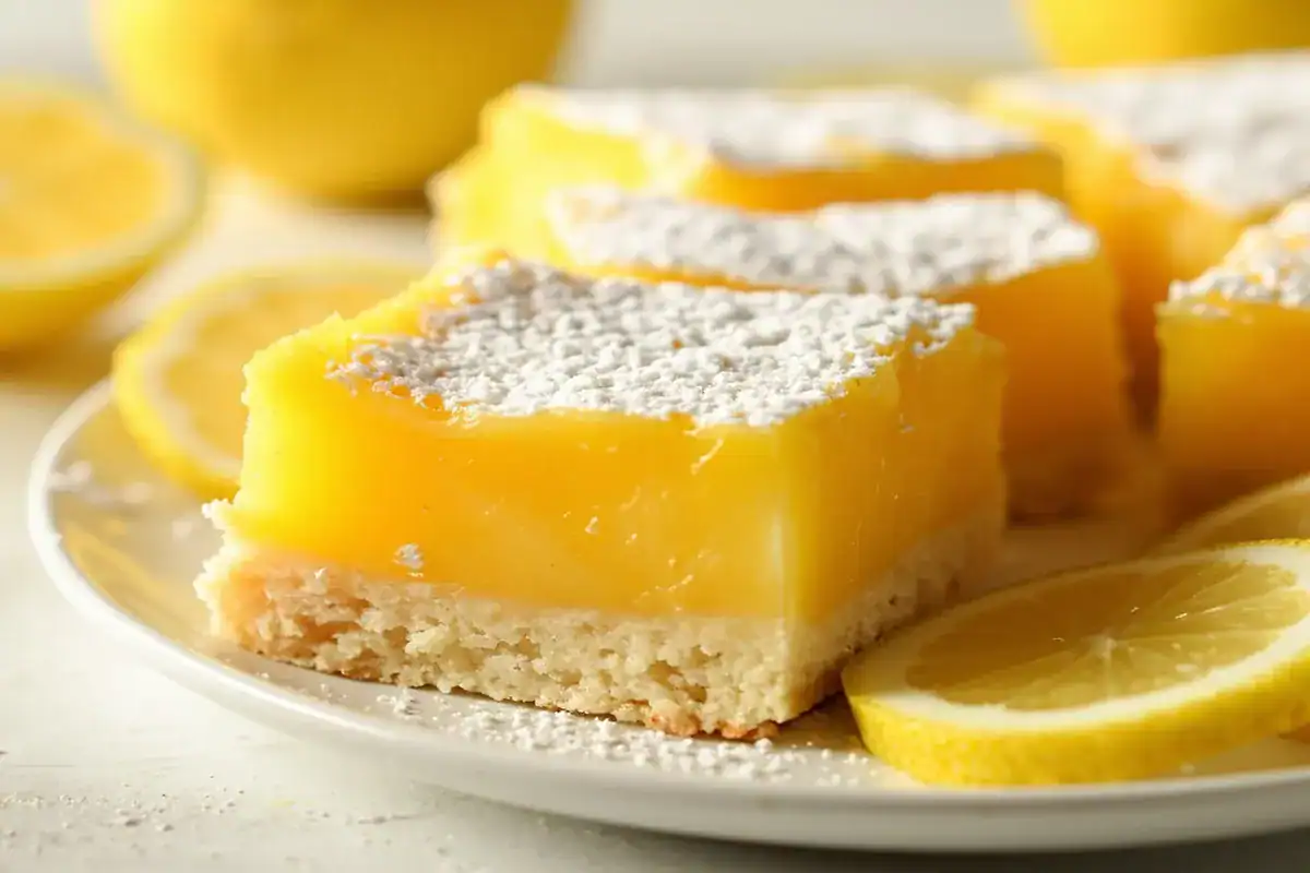 Tangy Gluten-Free Lemon Bars with a Buttery Shortbread Crust